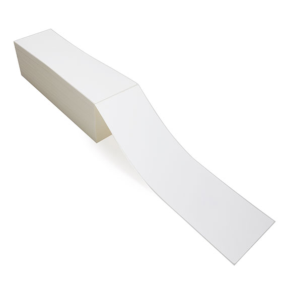 空白白色防水物流包装胶粘剂直接热折运输标签斑马标签