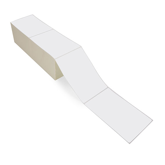 厂家直销Fanfold 4x6顶部涂层防水自{{3]}纸空白直接热敏标签纸
