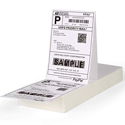 定制的斑马运输标签贴纸卷4 x 6直接热折叠标签